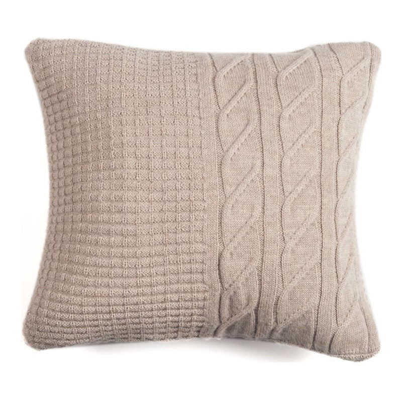 Cream discount knit pillow